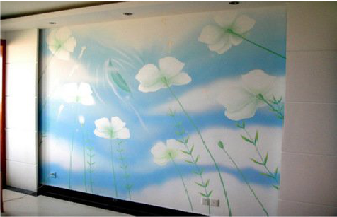 荆门画墙绘怎么画好白云的蓬松感？