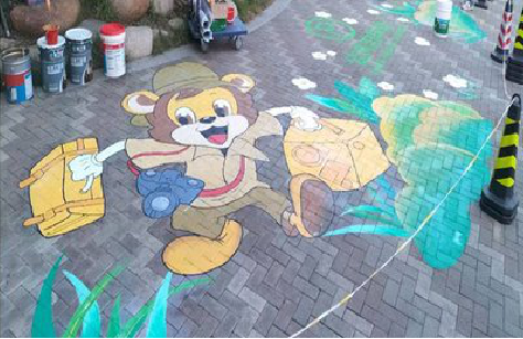 荆门夏季画地面彩绘会遇到的问题