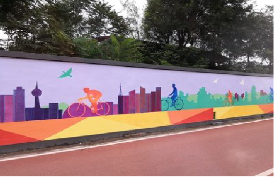 荆门墙体彩绘-围墙