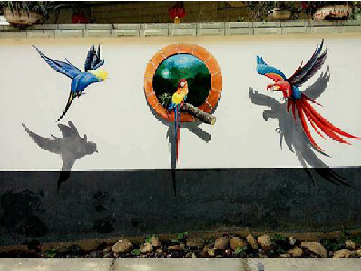 荆门视觉错位-3D墙绘设计