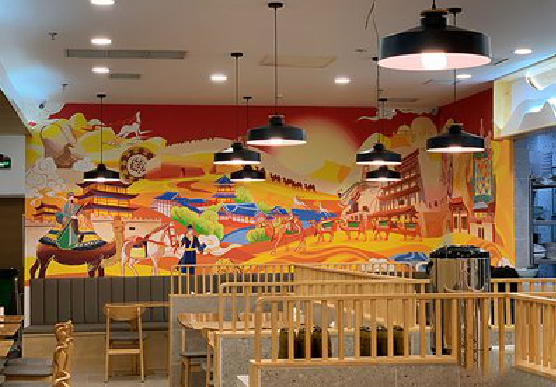 荆门商业空间彩绘介绍。