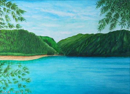 荆门在墙绘中，如何绘画绿水青山？